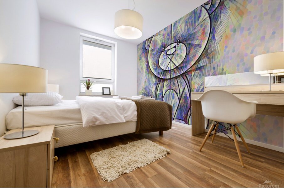 ArtXcl 302 bear pencil sketch Mural print