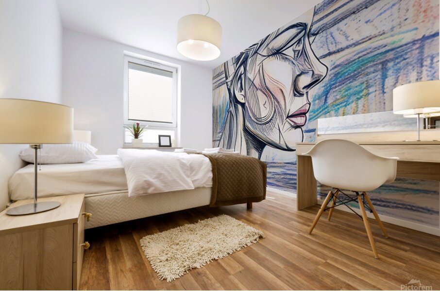 ArtXcl 320 woman portrait abstract Mural print