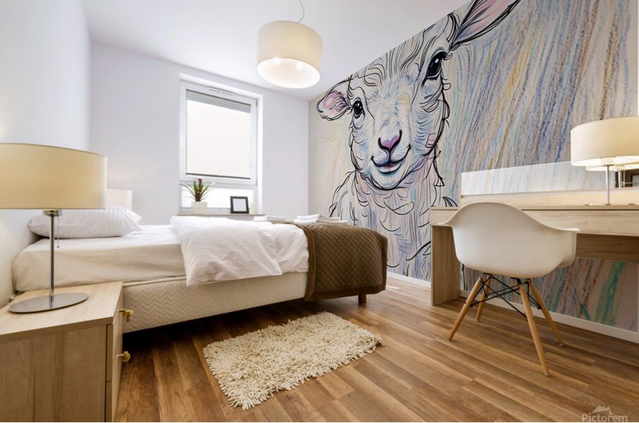 ArtXcl 373 baby lamb Mural print