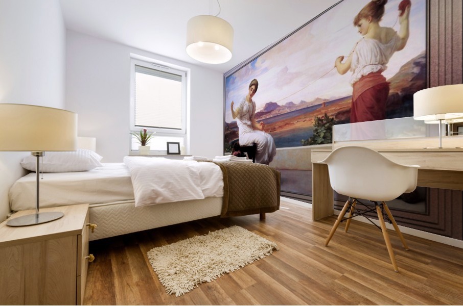 Winding The Skein by Frederic Leighton Impression murale