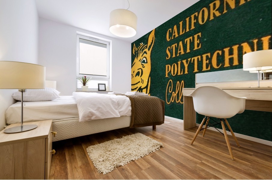 1955 California State Polytechnic Art  Mural print