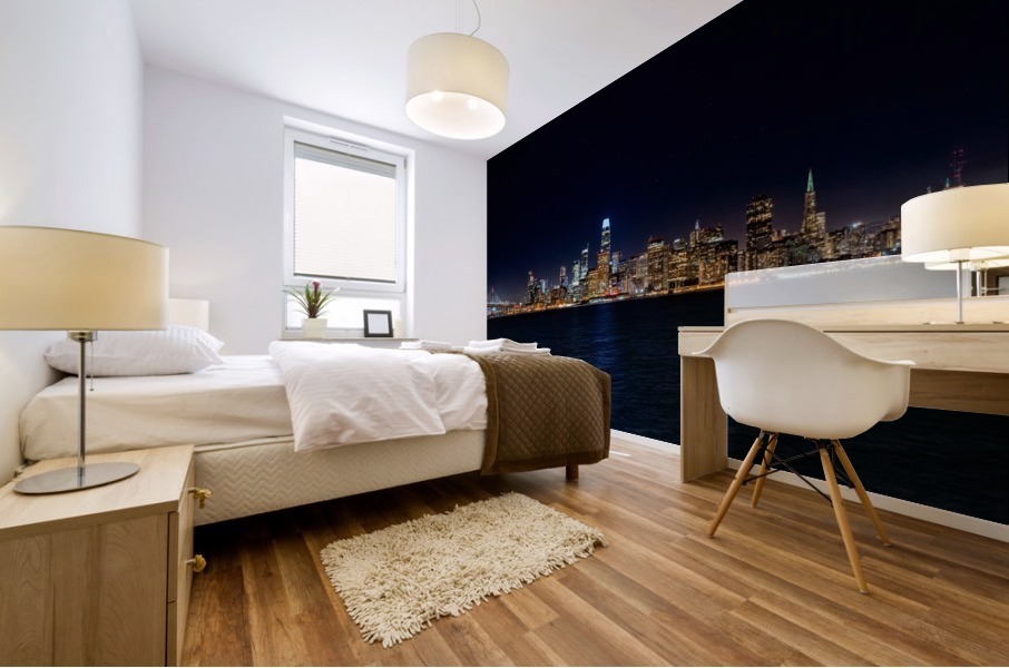 San Francisco City Skyline Panorama Mural print