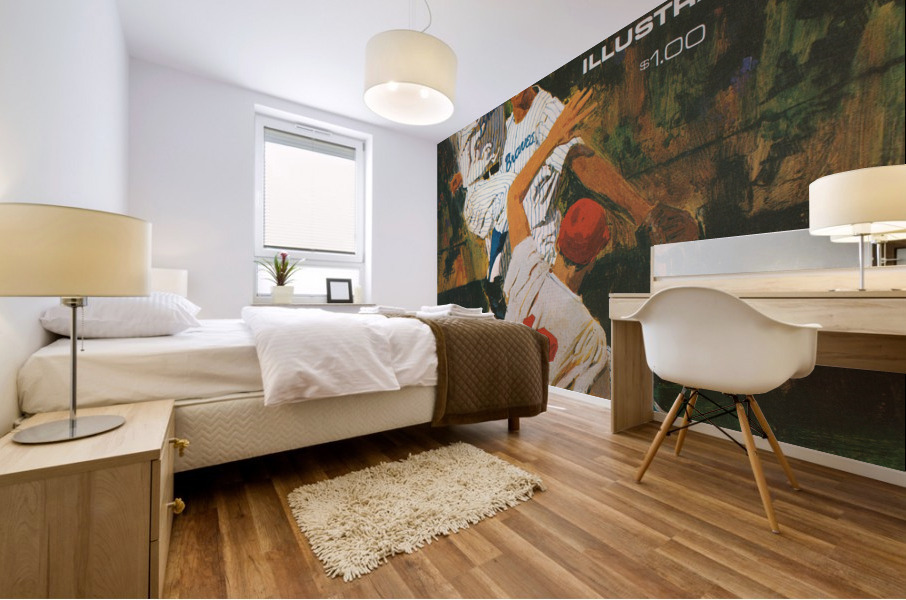 1969 atlanta braves baseball poster  Mural print