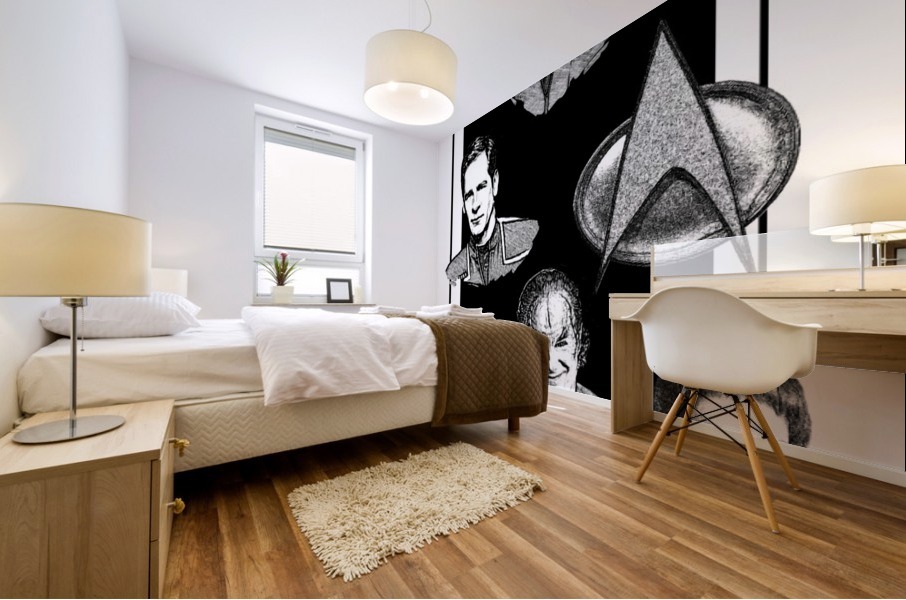 Star Trek Enterprise Pen And Ink Niceroad Canvas Artwork