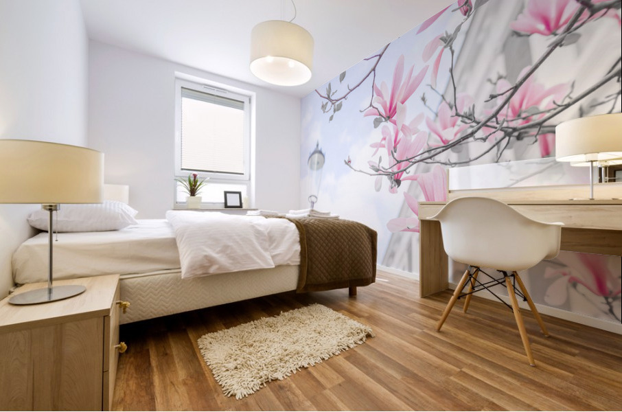Magnolia flowers Mural print