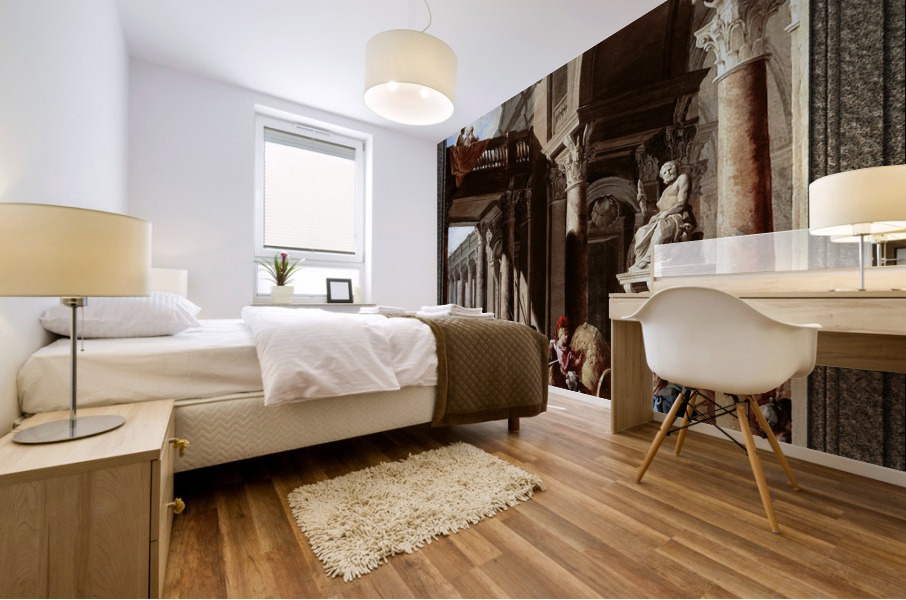 Alexander the Great Cutting the Gordian Knot by Giovanni Paolo Pannini Mural print