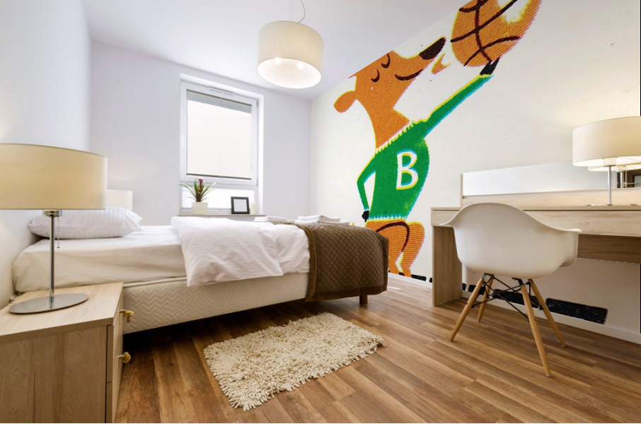 1972 Milwaukee Bucks Viewfinder Slide Basketball Art Mural print