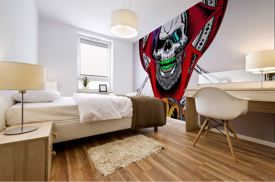 The Fortune Teller On A White Background Digital Art by Xzendor7 Mural print