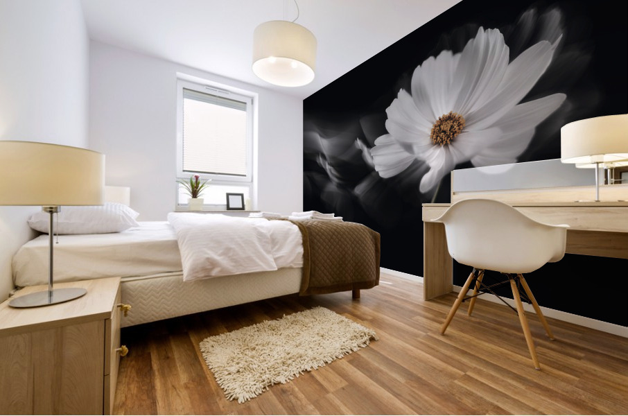 Symphony White Mural print