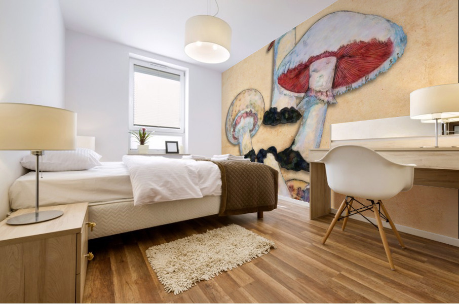 Agaricus Campestris Mural print