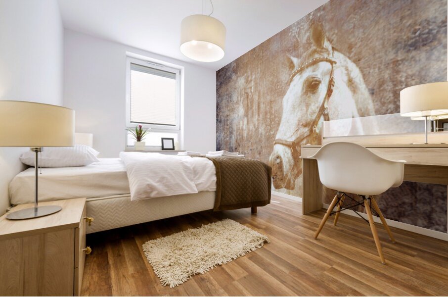 Etched Window Horse 2 Mural print