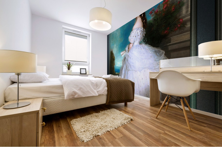 Portrait Of Empress Elisabeth of Austria by Franz Xaver Winterhalter Remastered Xzendor7 Classical Fine Art Old Masters Reproductions Mural print