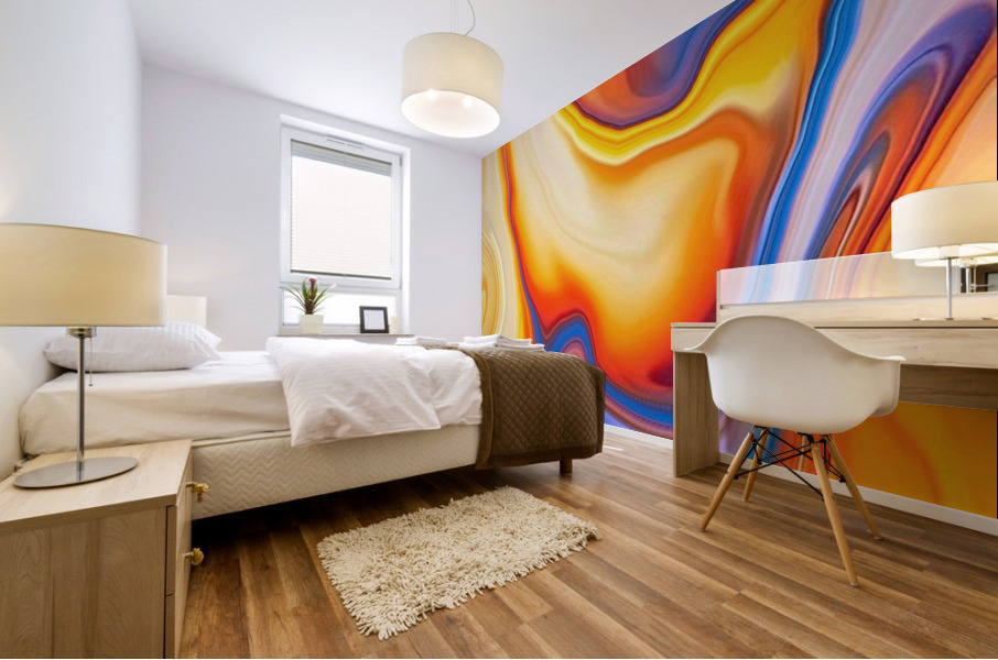 Sun Flames Mural print