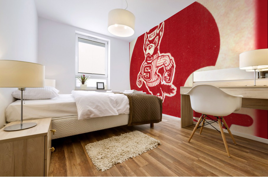 1979 North Carolina State Football Helmet Art Mural print