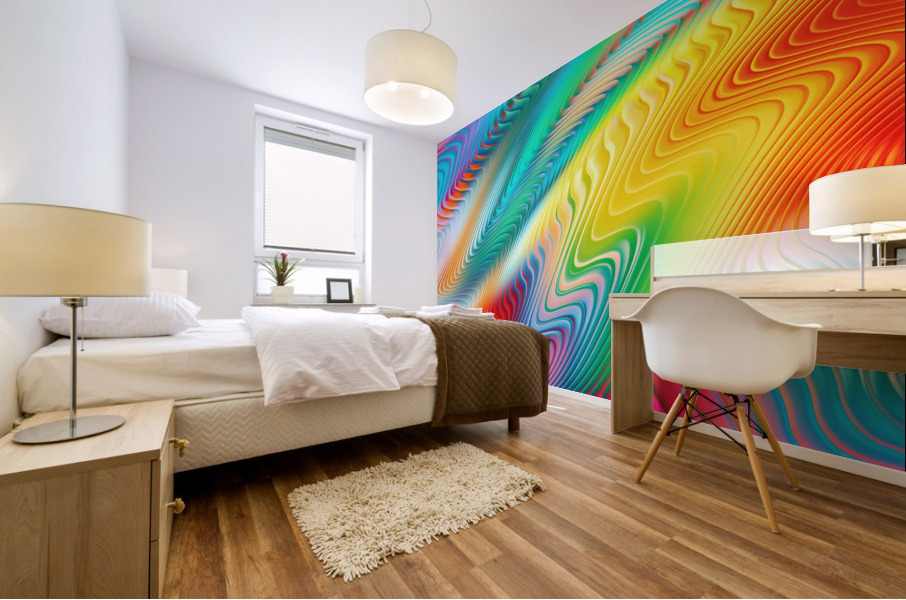 Abstract Flow Mural print