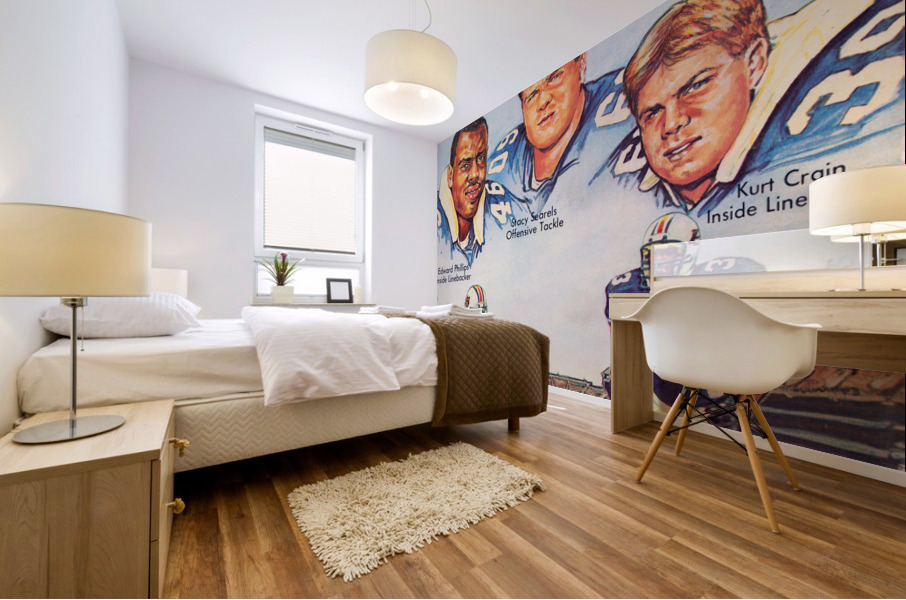 1987 Auburn Tigers Football Cover Art Mural print