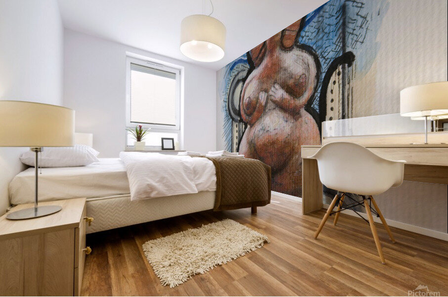 Fat Little Goddess Mural print