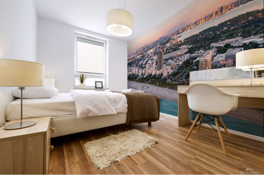 South Beach Sunset Mural print