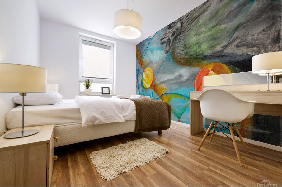 Chinese Zodiac Dragon Mural print