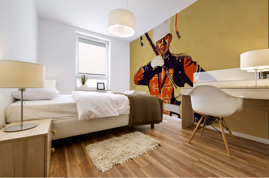 Vintage Drum Major Art by Robert Foster Mural print