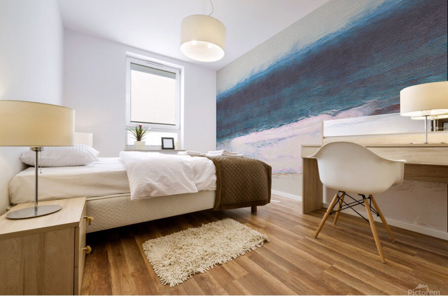 Blue Waves Mural print