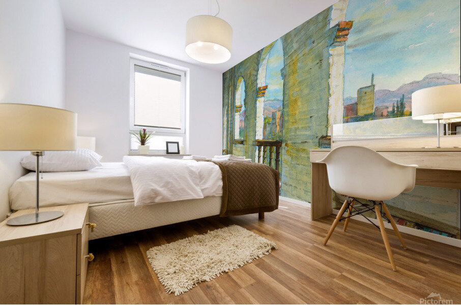 View from my studio Granada Spain Mural print