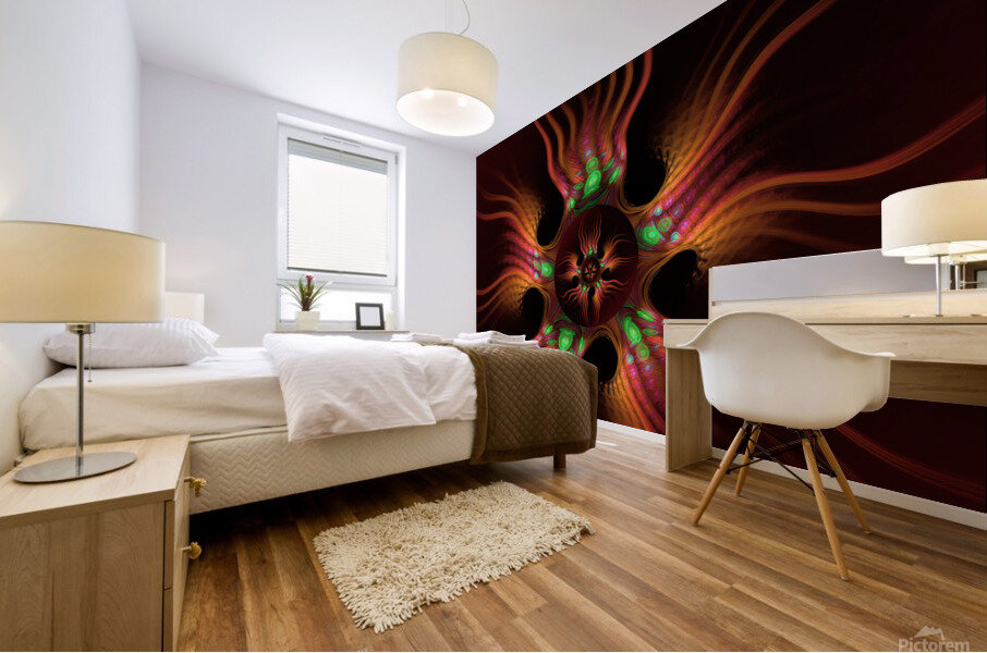 Tentacled Microcosm  Mural print