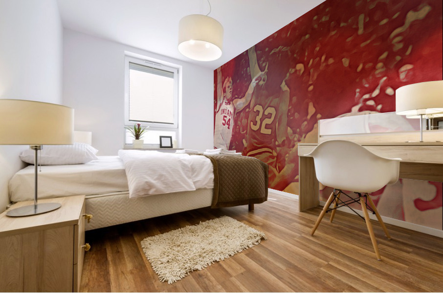 1977 Indiana Basketball Kent Benson Art Mural print