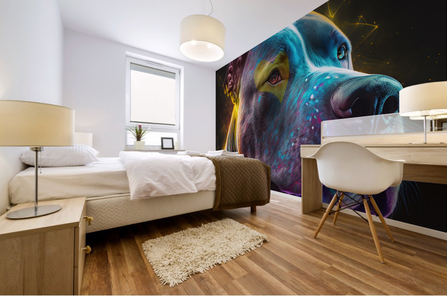 Hyper realistic Bulldog Mural print