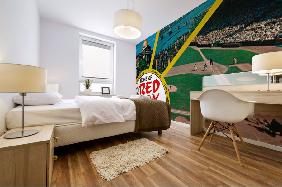 Charles River Fenway Park Red Sox Art Mural print