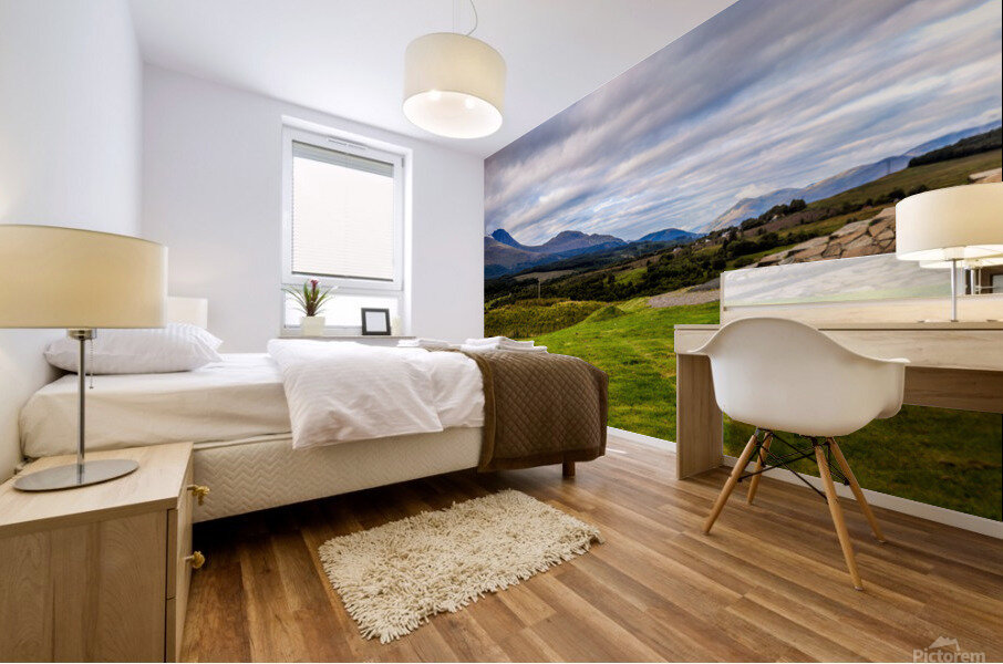 Standing Tall: A Commandos View of the Memorial and the Scottish Highlands Mural print