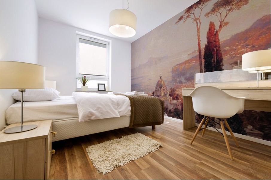 The view from the balcony Mural print