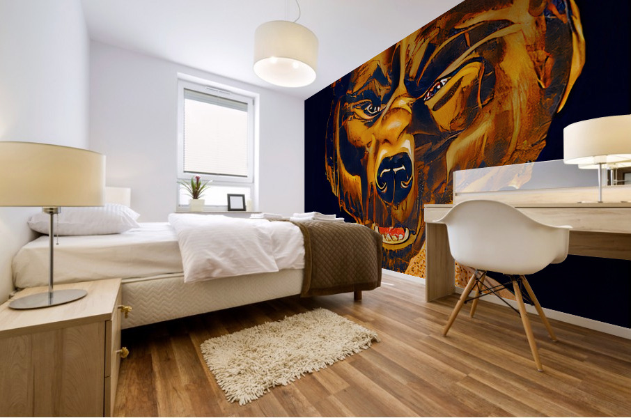 Vintage Cal Bears Football Art Mural print