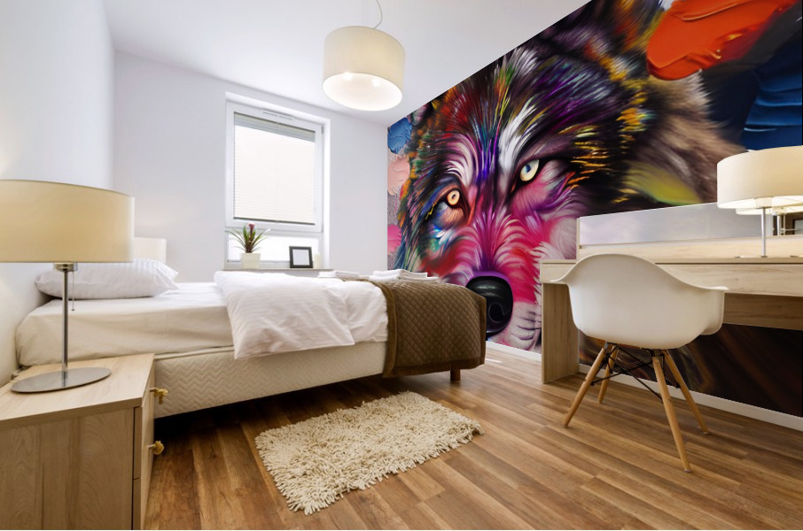 Wolf Aura Mural print