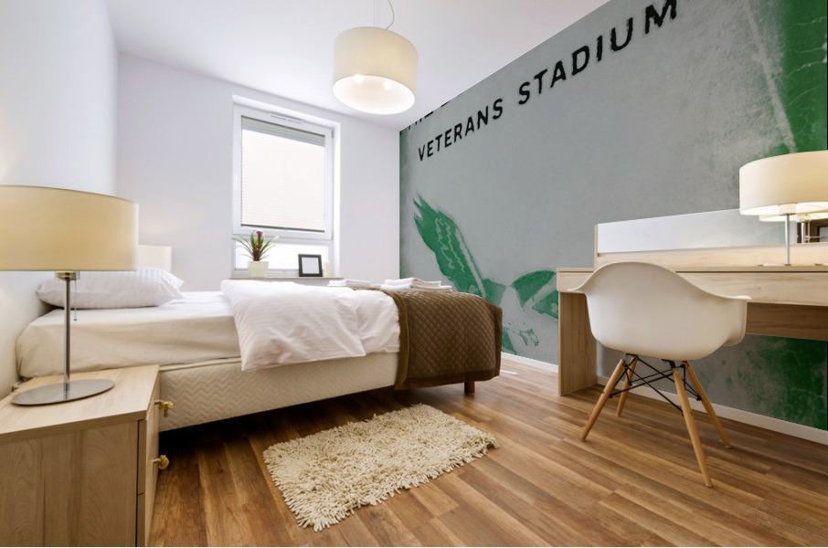 1973 Philadelphia Eagles Football Ticket Remix Mural print