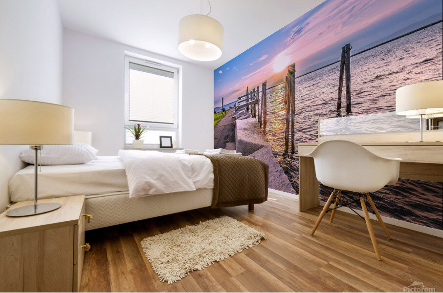 Golden at Perkins Pier Mural print