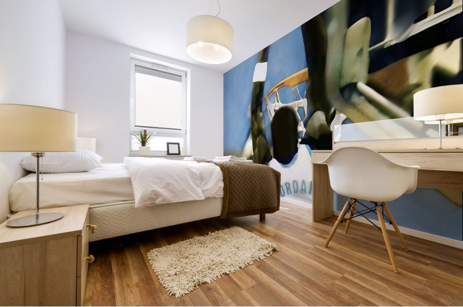 Michael Jordan Two Handed Dunk  Mural print