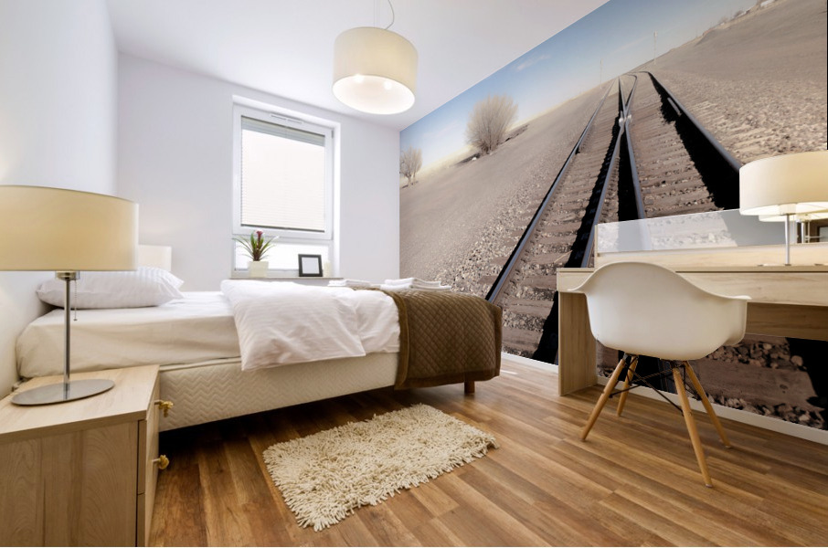 Two Tracks Mural print