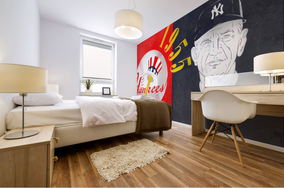 1955 New York Yankees Art Mural print