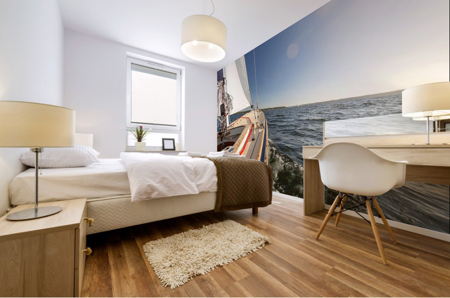Sailing on the Baltic Sea Mural print