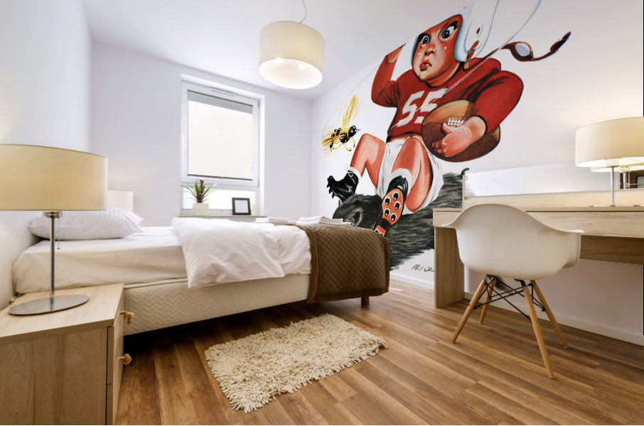 1955 Cotton Bowl Georgia Tech vs. Arkansas Mural print