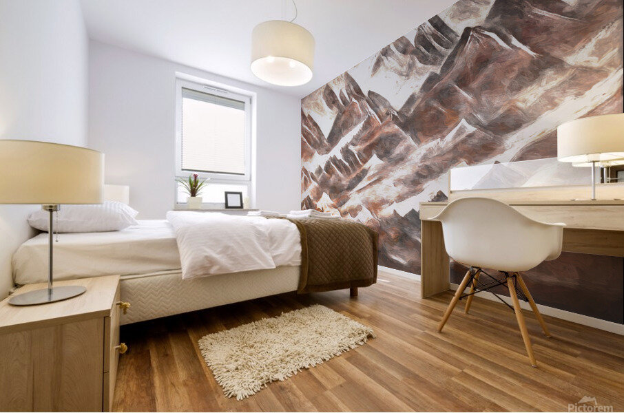 Mountain Range Mural print