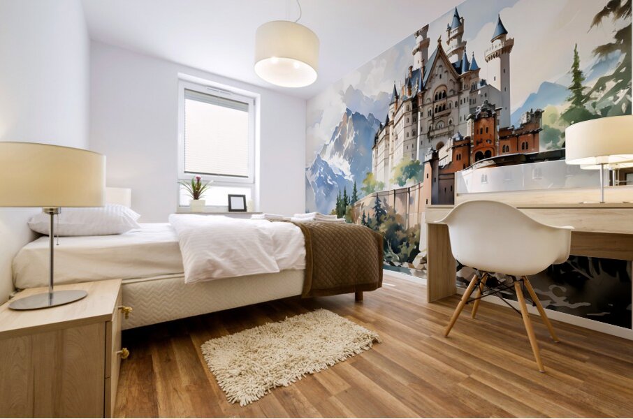 Neuschwanstein Castle 2 Mural print