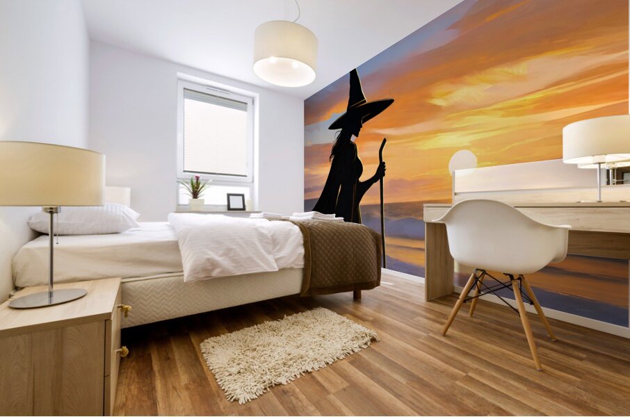 The Wicked Witch Of Naples Beach Mural print