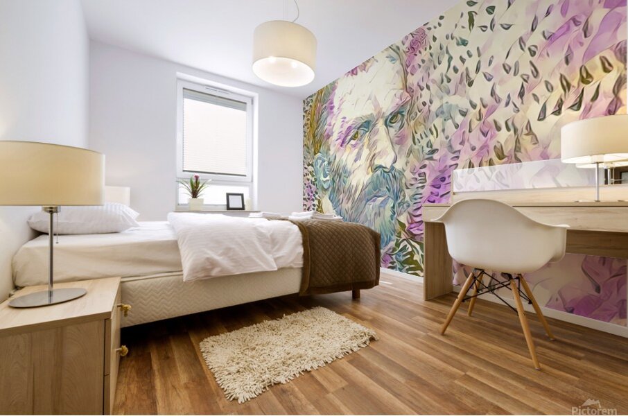 van gogh self portrait 1887 dig watercolor Mural print