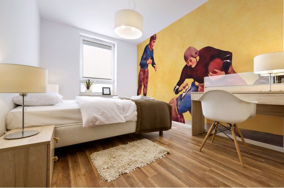 1920 Gridiron Action Mural print