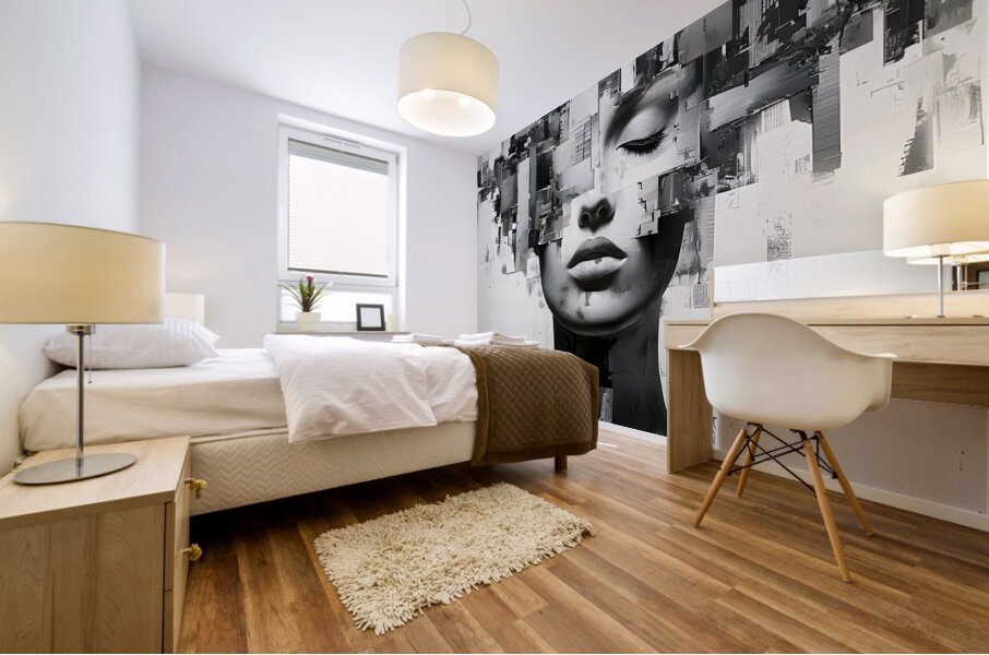 Collage Babe 8 Mural print