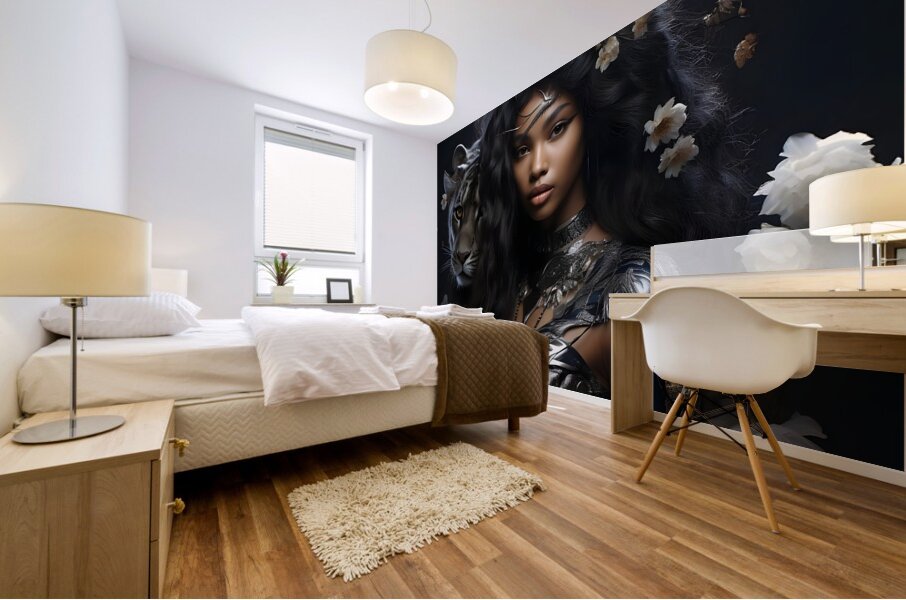 The Tiger Lady 2 Mural print