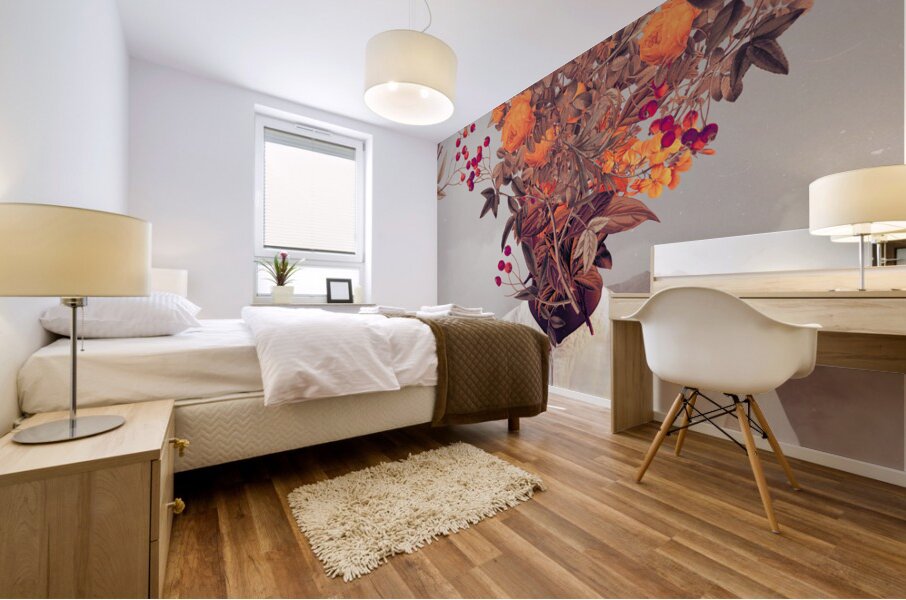 Bright Bloom Mural print