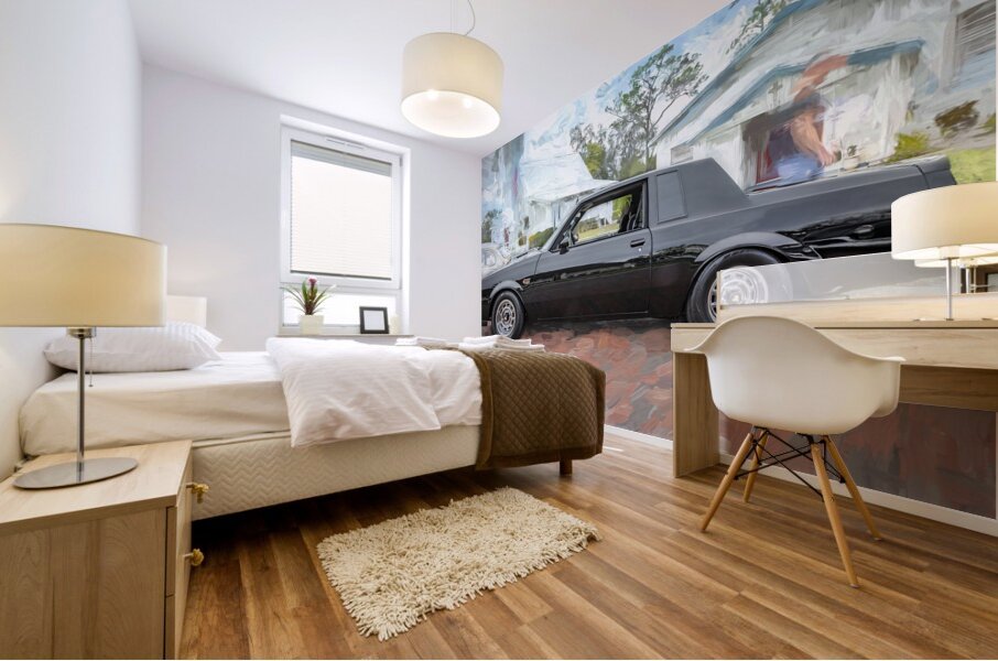 1988 Black Buick Grand National X 9 Mural print